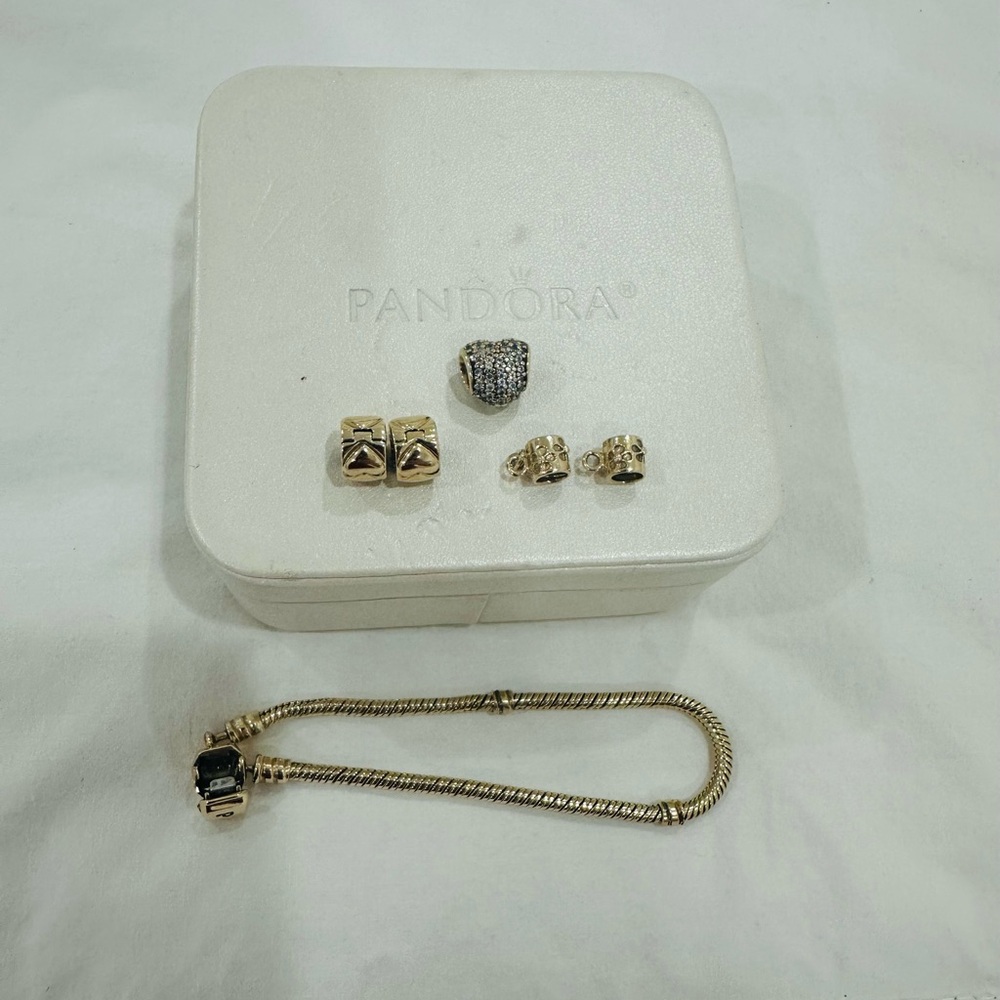 Authentic Pandora 14k gold bracelet